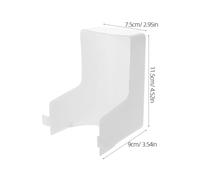 Hemobllo Lot De 3 Caches Pour Lampe De Hotte Aspirante Diffuseur De Lumière Couvercle De Lentille Et Cache D'Ampoule Blanc