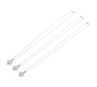 Hemobllo Lot de 3 Colliers Lumineux en Alliage Pendentifs Night Glow en Blanc K Bleu-Vert Jaune-Vert - Collier Chic pour Femme et Fille pour Soirées Présents Polyvalents et Mode