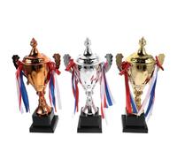 Hemobllo Lot de 3 Coupes trophées, 1re Places, pour Concours en Workplace, Finition Effet métal, Remise instantanée, présentation Stable