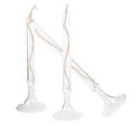 Hemobllo Lot de 3 Lampes à Huile en Verre Transparent, Lampes à Pétrole Vintage pour Usage Intérieur, Décoration Romantique pour Mariage, Dîner et Bureau, Style Nordique Élégant