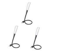Hemobllo Lot De 3 Lampes De Chevet Led Portables Pour À Coucher Ordinateur Portable Bureau