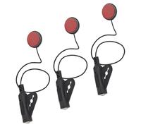 Hemobllo Lot de 3 Micros Piézo Auto-adhésifs Rouges pour Guitare Acoustique, Kalimba et Ukulélé, Capteur Eq sans Perçage, Haute Sensibilité, Accessoire Performant pour Instruments