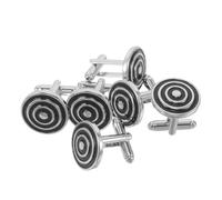 Hemobllo Lot de 3 Paires de Boutons de Manchette Ronds pour Homme en Métal Accessoires Élégants pour Chemises à Poignets Mousquetaires Adaptés Smoking et Tenue d'affaires Mariage et