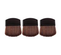 Hemobllo Lot de 3 Petits Pinceaux à Blush pour Maquillage du Visage, Design Mini, Poils Naturels en Crin de Cheval, Faciles à Transporter pour Maquillage de Voyage