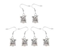 Hemobllo Lot de 3 set de Paires de Boucles D’Oreilles Batterie Pendantes pour Femmes en Alliage Robuste Design Musical Original Bijoux D’Oreilles pour Festivals de Musique Présent