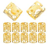 Hemobllo Lot de 30 Bijoux pour Tresses Dreadlocks en Alliage de Zinc, Accessoires Décoratifs pour Cheveux Bouclés, Breloques pour Tresses, Accessoires pour Femmes, Coiffure et Fêtes