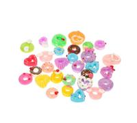 Hemobllo Lot De 30 Breloques Décoratives Donuts Pour Coque De Téléphone Diy, Accessoires Créatifs En Résine, Mini Ornements Artisanaux Kawaii, Kit Multicolore, Pour Customisation Téléphones