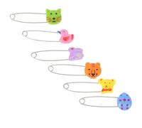 Hemobllo Lot de 30 Épingles de Sûreté Longues en Acier Inoxydable Tête Plastique Colorée Sécurisées pour Couches de Bébé Adaptées -Né Fixation Fiable et Résistante au Lavage