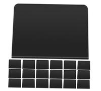 Hemobllo Lot de 30 Mini-Tableaux Noirs Double Face 10 X 75 CM en Surface Noire Mate Support en V Stable Ardoises Effaçables pour Menus et Présentations pour Buffets Mariages et
