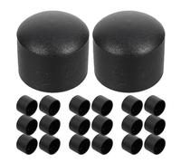 Hemobllo Lot de 32 Embouts de Poteaux en Plastique Noir pour Foot Bouchons de Finition pour Tubes Ronds de 158 MM Accessoires de Protection Sécurisés pour Tables de Football de Table