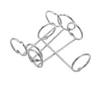 Hemobllo Lot de 4 Anneaux Métalliques à 2 Trous 3 X 25 X 83 Mm en Fer Argenté Anneaux de Classeur Détachables pour Album de Scrapbooking Reliure DIY pour Feuilles Mobiles et Projets