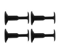 Hemobllo Lot de 4 Bouchons de Leash Noirs pour Surf et Paddleboard Embouts de Fixation en Plastique Robuste Cache-Trous Ronds pour Réparation Leash Sup et Bodyboard Accessoires Sécurité