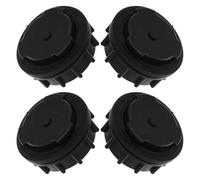 Hemobllo Lot de 4 Bouchons de Vidange pour Poubelle Extérieure 660 L Bouchons en Plastique Noir Joint D’Étanchéité Étanches et Résistants aux Intempéries Accessoires pour Gestion des