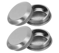 Hemobllo Lot de 4 Cache-Trous Métalliques pour Évier Cuisine 38 MM Couvercles Décoratifs Étanches en Acier Inoxydable Accessoires pour Plan de Travail et Lavabo Protection Anti-Débris