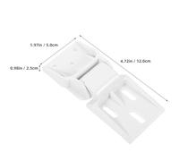 Hemobllo Lot de 4 Charnières de Remplacement Pliantes en Plastique Blanc pour Congélateur et Réfrigérateur Accessoires Solide pour Porte de Freezer Pièces Détachées pour Réparation