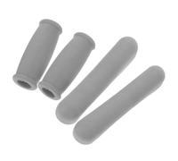 Hemobllo Lot de 4 Coussinets D’Aisselles et Housses de Poignée pour Béquilles en Matériau Extensible Gris Rembourrage Antidérapant pour Confort et Protection Accessoires de Remplacement