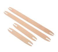 Hemobllo Lot de 4 Navettes de Tissage en Bois pour Tricot Couture DIY Accessoires de Tissage et Tricotage Outils Légers Adaptés aux Débutants et Amateurs D’Artisanat