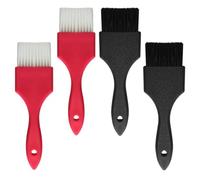 Hemobllo Lot de 4 Pinceaux à Teindre Cheveux en PC Poils Rigides pour Résultats Professionnels, Outil de Barbier pour Application Capillaire à Domicile