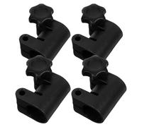 Hemobllo Lot de 4 Pinces de Positionnement à Dégagement Rapide pour Pied D’éclairage, Connecteur Vertical Télescopique 25-22 Mm avec Bouton Rotatif et Poignée Étoile, Adaptateur