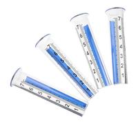 Hemobllo Lot De 4 Pluviomètres D'Extérieur pour Jardin avec Gobelet Doseur Et Jauge Bleue