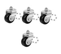 Hemobllo Lot De 4 Roulettes Pivotantes De Rechange Pour Cric Robustes Pour Garage Accessoires De Voiture