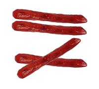 Hemobllo Lot de 4 Saucisses Artificielles Réalistes en Matériau Solide, Modèle de Saucisse Cuisine pour Accessoires Photo et Jeux de Rôle, pour Décoration Culinaire et Présentation