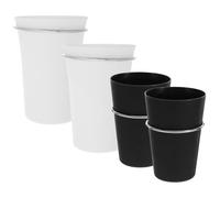 Hemobllo Lot de 4 sets de Pots de Rangement pour Panneaux Perforés avec Anneaux 2 Petits Pots Noirs Organisateur Modulaire pour Outils Fournitures de Bureau et Accessoires de Quincaillerie