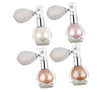 Hemobllo Lot de 4 Sprays Paillettes pour Corps Visage Cheveux, Poudres Illuminatrices Compactes, Légères et Portables, Couleurs Assorties, Usage Quotidien et Fêtes