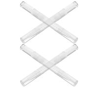 Hemobllo Lot de 4 Stylos à Huile Nourrissante pour Cuticules 3Ml Réutilisables Tubes Vides Ergonomiques en Plastique Transparent Applicateurs Précis pour Soin des Ongles et Maquillage