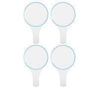 Hemobllo Lot de 4 Tableaux Blancs Effaçables à Sec 15X25 CM Plateaux de Réponses Portables Simples Faces Surface Lisse Couleur Bleu Cerclé pour Activités Scolaires et Affichage de