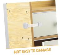 Hemobllo Lot De 4 Verrous De Sécurité Pour Armoires Et Tiroirs En Abs Blanc Pour Enfants