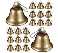Hemobllo Lot de 40 Cloches Suspendues Rétro en Métal Mini Sonnette de Porte Décorative Vintage pour Fêtes Mariage Sapin de Noël et Décoration Intérieure Carillon à Vent Polyvalent