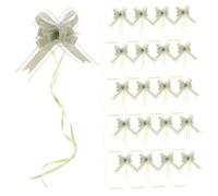 Hemobllo Lot de 40 Nœuds Décoratifs pour Mariage Voiture Printemps Cadeau Grand Ruban pour Cadeaux Emballage De Fleurs Panier Cadeau Grand Nœud Ruban d'anniversaire Vert Clair