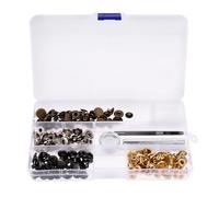 Hemobllo Lot de 40 set de Boutons-Pression en Laiton 12,5 MM avec Outils de Fixation, Boutons-Poussoirs Métalliques pour Vêtements Femmes, Accessoires Couture pour Manteaux, Doudounes et