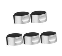 Hemobllo Lot de 5 Boutons Marche/arrêt Métalliques Noirs pour Cuisinière à Gaz Encastrée, Allumage Poêle Gaz, Accessoires de Rechange pour Usage Domestique et Professionnel