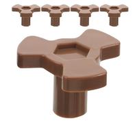 Hemobllo Lot de 5 Coupleurs de Plateau Tournant Universels en Verre Transparent pour Micro-ondes, Support en Y de 0,59'' pour Remplacement D’axe de Plateau, Guide de Rouleaux Silencieux