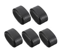 Hemobllo Lot De 5 Coussins De Rangement pour Montres Et Bijoux en PU Carbone Housse en Cuir, Oreillers De Montre Miniatures Noirs à Motif Carbone, Supports Décoratifs pour Vitrines Et Collectionneurs