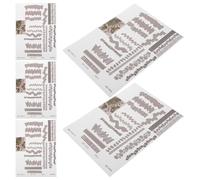 Hemobllo Lot de 5 Dalles Autocollantes pour Aménagement Paysager Miniature, Revêtement de Sol 3D Imitation Brique pour Jardin Zen, Accessoires Découpage pour Bac à Sable et Maquettes