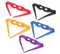 Hemobllo Lot de 5 Masques Demi-visage Style Justicier en Pvc Colorés pour Homme, Masques de Bal Masqué et Cosplay, Accessoires Carnaval et Fête Adultes