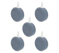 Hemobllo Lot de 5 Pierres à Bulles d'air Rondes 4 Cm pour Aquarium, Disque à Air en Matériau Solide, Accessoires pour Pompe à Oxygène, Fourniture pour Aération et Décoration Aquatique