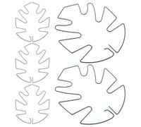 Hemobllo Lot de 5 Supports en Fer Vert pour Plantes Grimpantes de Feuille de Monstera Treillis de Jardin Robuste pour Tuteurs de Croissance Support Suspendu pour Stabiliser Fleurs et