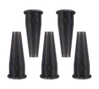 Hemobllo Lot de 5 Viroles Coniques en Acier Forgé 4 Cm X 10 Cm, Manchons de Remplacement pour Manches en Bois de Houe et Râteau, Accessoires Solide pour Outils de Jardinage à Main,