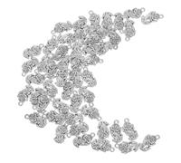 Hemobllo Lot De 50 Pendentifs En Alliage Vintage Style Feng Shui Chinois Symbole De Richesse Oriental Breloques En Métal Breloques En Alliage Argenté