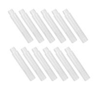 Hemobllo Lot de 50 Porte-Craies en Plastique Transparent Pince Rotative Ajustable Protège-Craie Antidérapant pour Tableau Accessoires Scolaires et Bureau pour Enseignants et Élèves