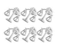 Hemobllo Lot de 6 Broches en Métal pour Costume - Insignes de Juge et Accessoires de Col - Broches Balance Justice pour Homme et Femme - Fermoir Sécurisé Finition Polie Usage Formel