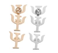 Hemobllo Lot de 6 Broches Psychologie Vintage en Alliage, Épingles Décoratives Or et Argenté, Accessoires Mode pour Femmes, pour Paquet à Dos, Châles et Présents Raffinés, Taille Petite