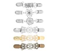Hemobllo Lot de 6 Broches Vintage en Alliage Spirale Pinces à Pull et Épingles à Foulard Polyvalentes Connecteurs pour Cardigan Accessoires Rétro pour Femmes Clips Châle Élégants