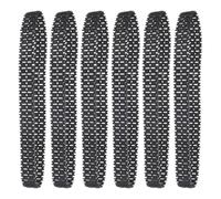 Hemobllo Lot de 6 Chenilles en Caoutchouc Légères et Absorbantes pour Chars Télécommandés, Pièces de Remplacement Solide pour Véhicules Miniatures, Adaptées à Divers Terrains Intérieurs