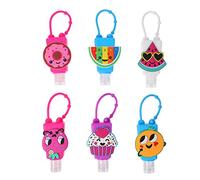 Hemobllo Lot de 6 Flacons de Voyage en Silicone 30Ml Crochet Anti-Fuite pour Garçon et Filles, Embouts Colorés pour Distinguer Liquides, Distributeurs Portables pour Shampooing