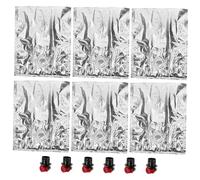 Hemobllo Lot De 6 Paquets à Vin Réutilisables 2l avec Bec Verseur à Soupape, Pochette à Liqueur Portable en Plastique Alimentaire, Distributeur De Vin Pratique pour Voyages Et Fêtes